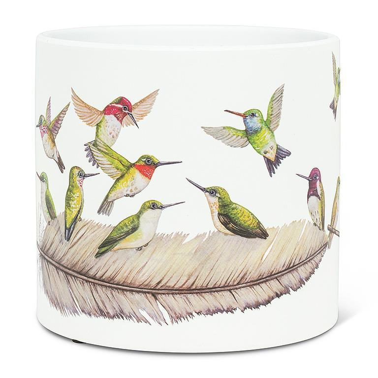 LG Hummingbirds Planter