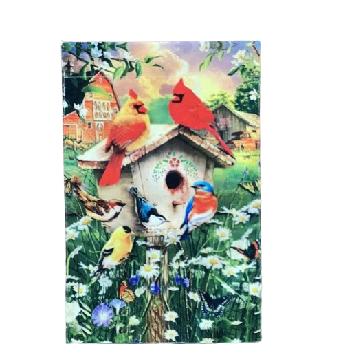 Birdhouse Garden Flag