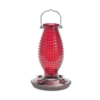 Red Hobtail Hummingbird Feeder