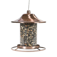 Copper Panorama Bird Feeder