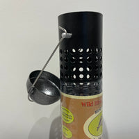 10" Black Metal Peanut & Sunflower Feeder