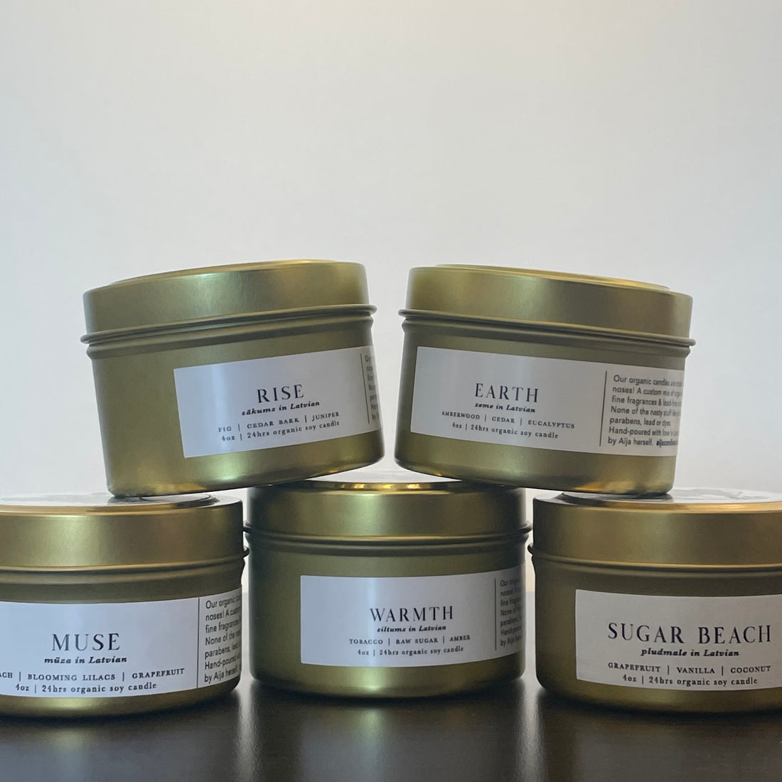 AIJA: Organic Soy Travel Candle