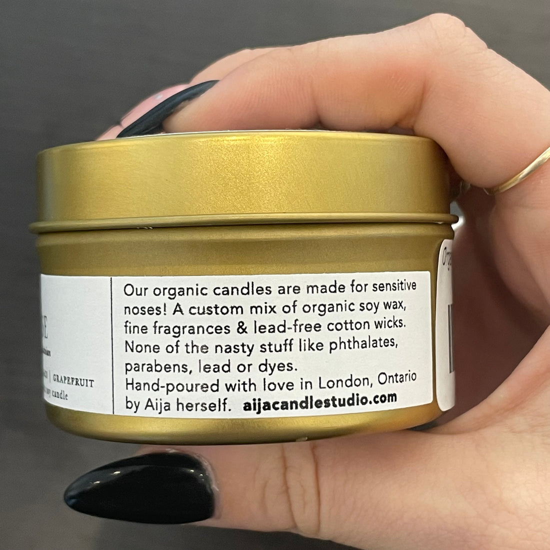 AIJA: Organic Soy Travel Candle