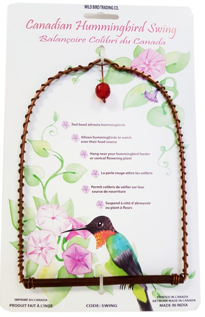 Copper Hummingbird Swing