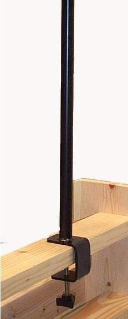 Clamp on Deck Pole