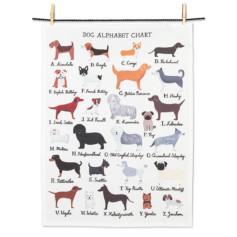 Kitchen Towels Dog Alpabet