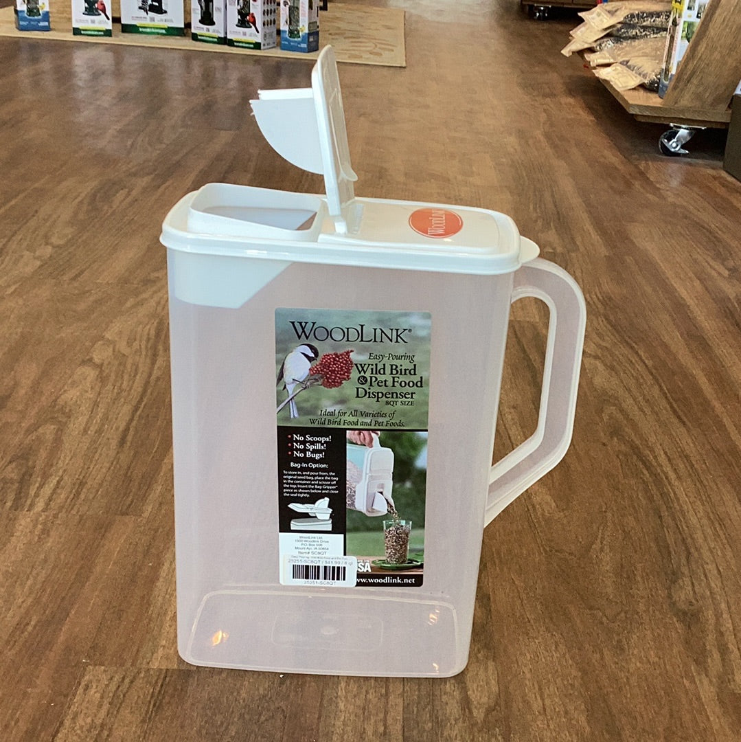 Easy Pouring: Wild Bird Food and Pet Food Dispenser