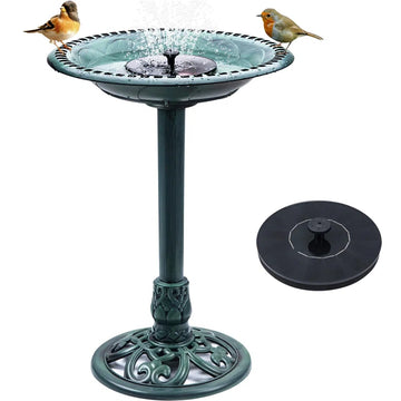 Solar Bird Bath 28"