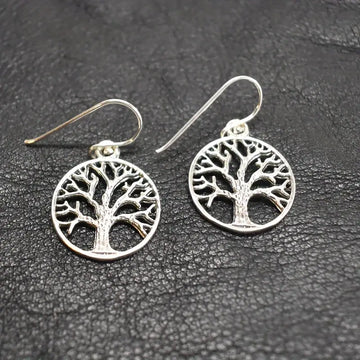 Tree of Life Earrings Silver