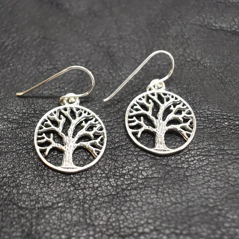 Tree of Life Earrings Silver