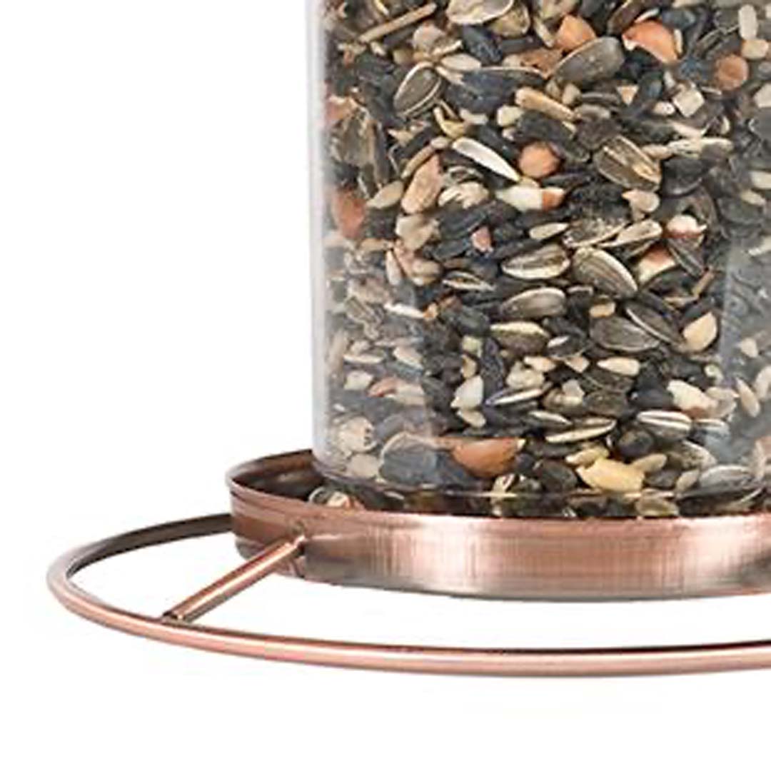 Copper Panorama Bird Feeder